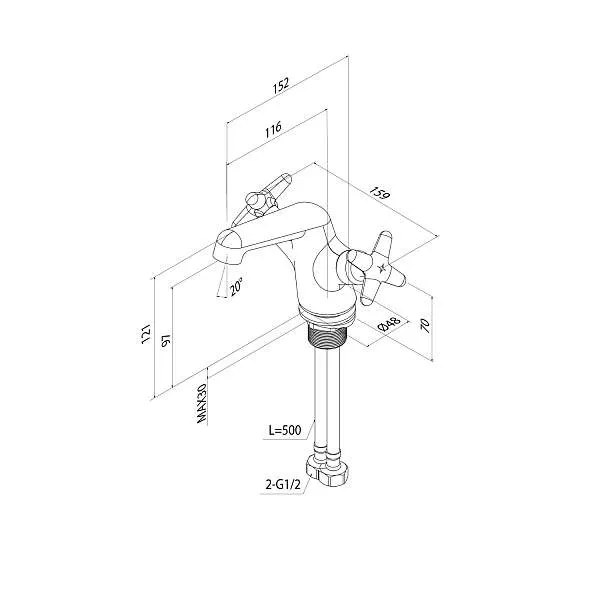 Смеситель для раковины IDDIS Acros ACRSB00i01