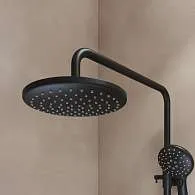 Душевая система  IDDIS Ray с  изливом черный матовый RAYBL3Fi06