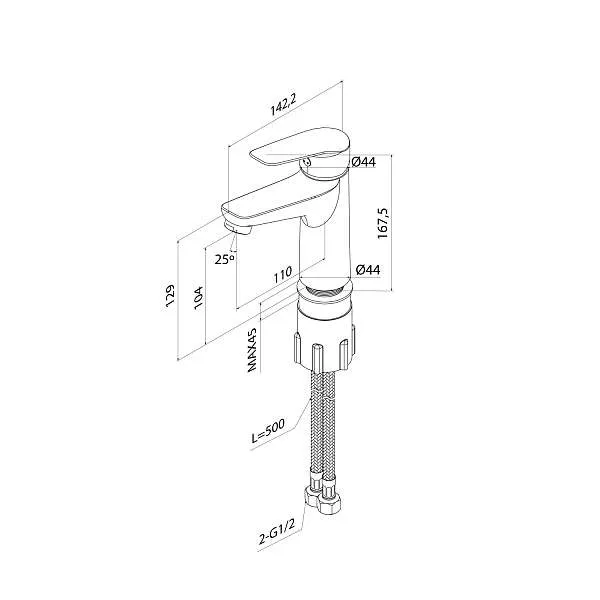 Смеситель для раковины IDDIS Torr TORSB00i01