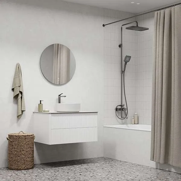 Смеситель для раковины IDDIS Parker высокий матовый графит PARGM01i01