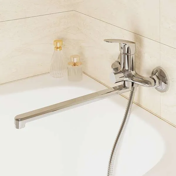 Смеситель для ванны MILARDO Simp длинный излив SIMSB02M10