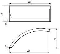 Панель ПИККОЛО/PICCOLO 1500х750 R фронт рельеф