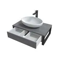 Тумба ГРАНЖ ЛОФТ/GRUNGE LOFT 80П 1в.я бетон лофт