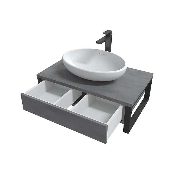 Тумба ГРАНЖ ЛОФТ/GRUNGE LOFT 80П 1в.я бетон лофт