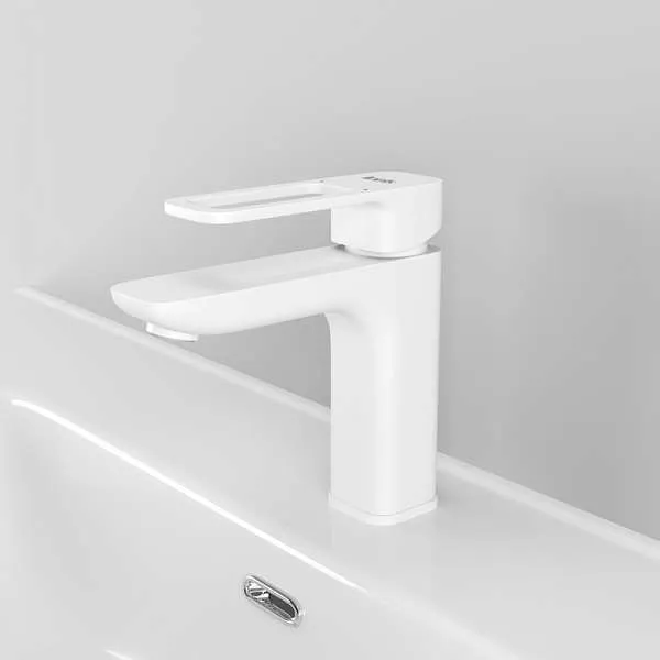 Смеситель для раковины IDDIS Slide белый SLIWT00i01