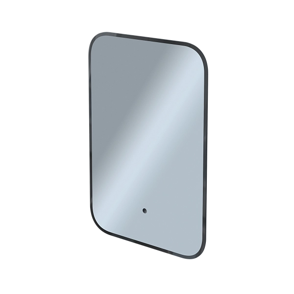 Зеркало Shape Soft (400х600х30) прямоугольник черный К01 LED датчик