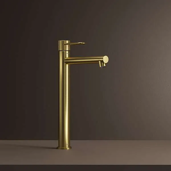 Cмеситель для раковины IDDIS Duna высокий матовое золото DUNMG01i01