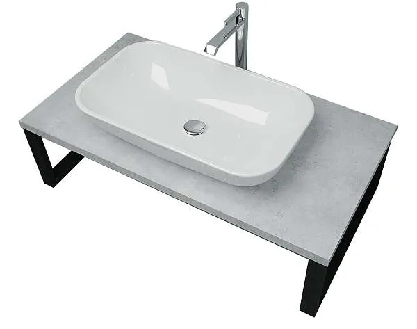 Столешница ГРАНЖ ЛОФТ/GRUNGE LOFT 90 бетон светлый