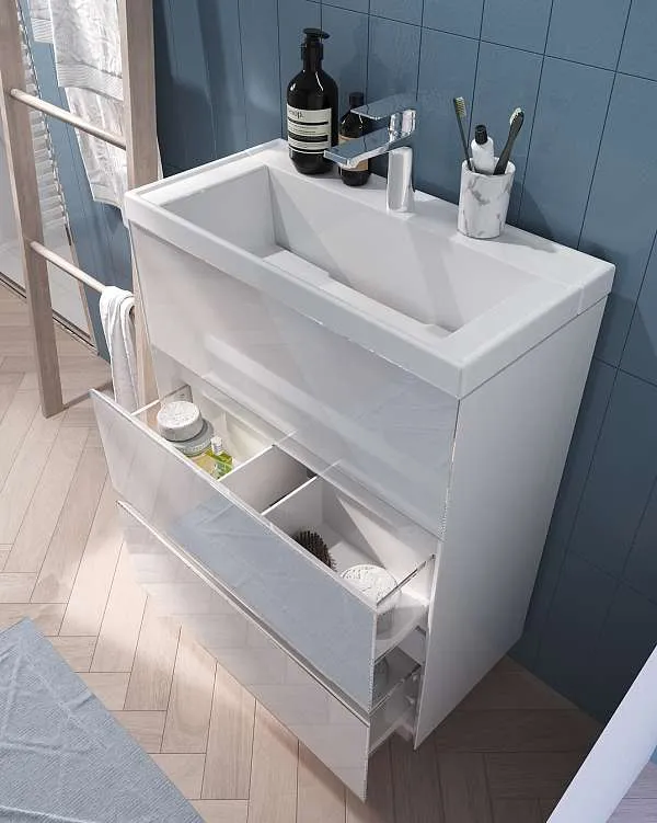 Тумба с раковиной МОДУЛЬ М/Bumble 60Н 2я