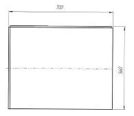Панель ФЛЭТ/FLAT 700 L бок