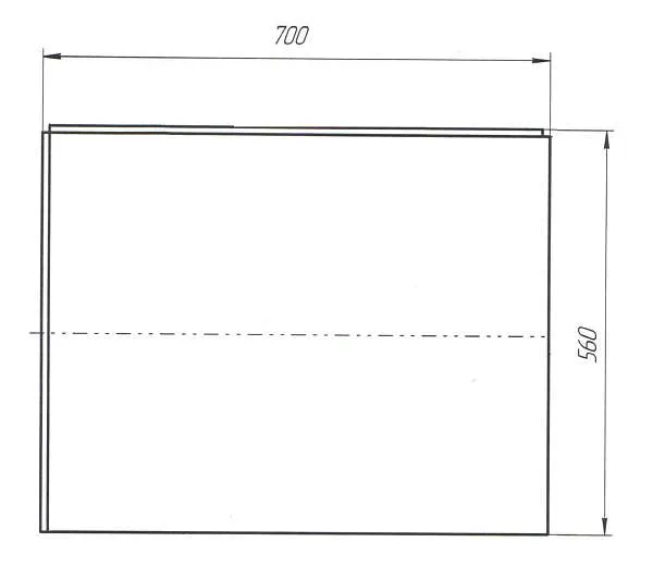 Панель ФЛЭТ/FLAT 700 L бок