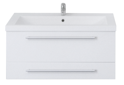 Тумба под раковину Соната 58П 2в.я. Белый глянец