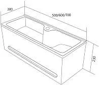 Раковина с панелью ТИНИ/Tiny S 60