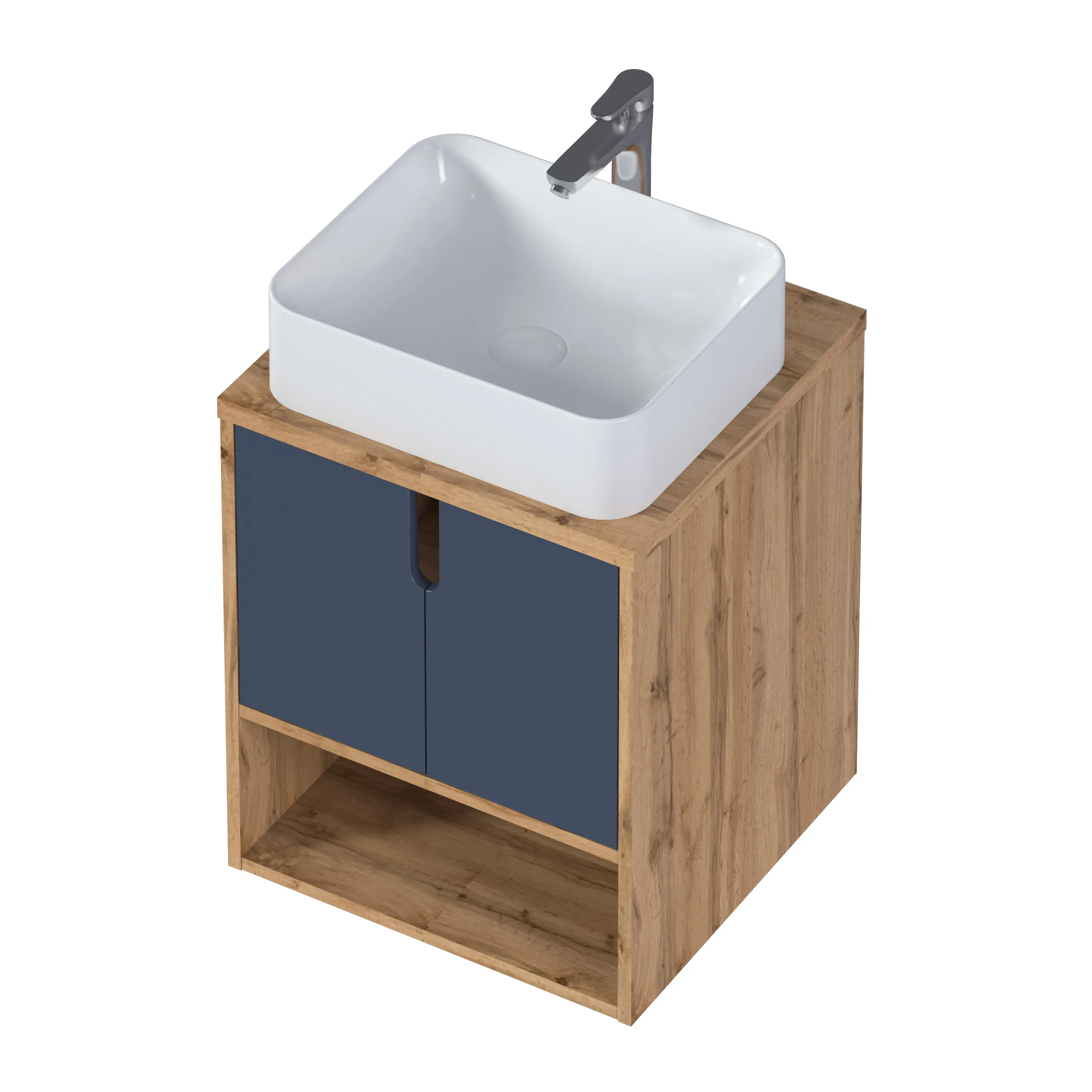 Тумба Uta 50П 2Д Шарли синий