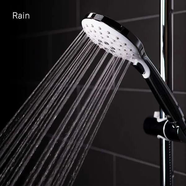 Душевой гарнитур с верхней лейкой IDDIS Ray кнопка белый/хром RAYSW3Fi76