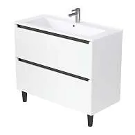 Тумба под раковину КОДА/Coda 105Н (1056х887х471) 2я перламутр белый