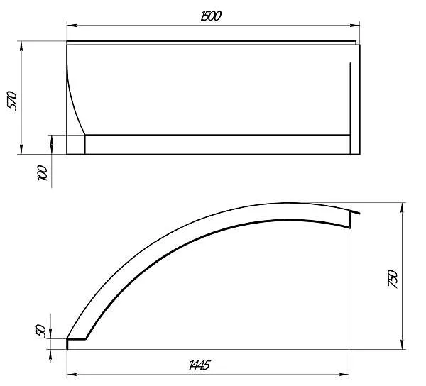 Панель ПИККОЛО/PICCOLO 1500х750 L фронт рельеф