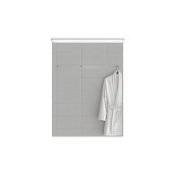 Зеркало-шкаф Соната 60 1д с подсветкой, белый глянец