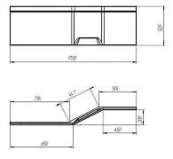 Панель КОНВЕЙ/CONVEY 1700 L фронт рельеф