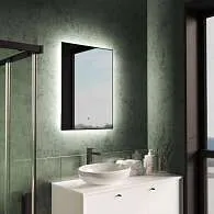 Зеркало Shape Strict (700х900х30) прямоугольник черный К01 LED датчик