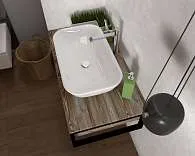 Тумба со столешницей GRUNGE LOFT 80П 1в.я Дуб Намибия