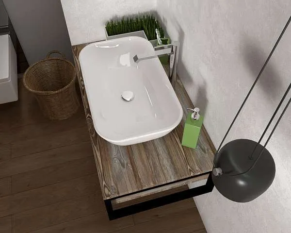 Тумба со столешницей GRUNGE LOFT 80П 1в.я Дуб Намибия