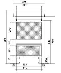 Тумба под раковину ТЕРА/Tera 50Н 1д. белый глянец