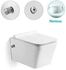 Унитаз подвесной Santi Line с встроенным смесителем и функцией биде сиденье микролифт SL-5004SM-BD