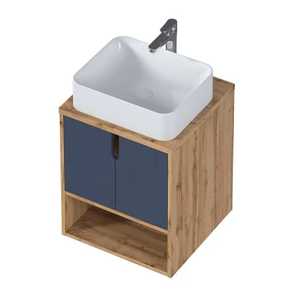 Тумба УТА/Uta 50П 2Д Шарли синий