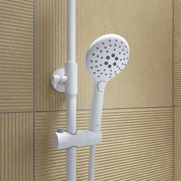 Душевая система IDDIS Ray с изливом белый матовый RAYWT3Fi06