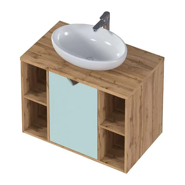 Тумба ДЕЛЬТА/Delta 80П 1Д Мята софт