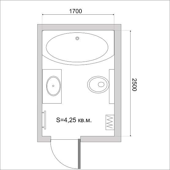4,25 кв.м комплект NEGA