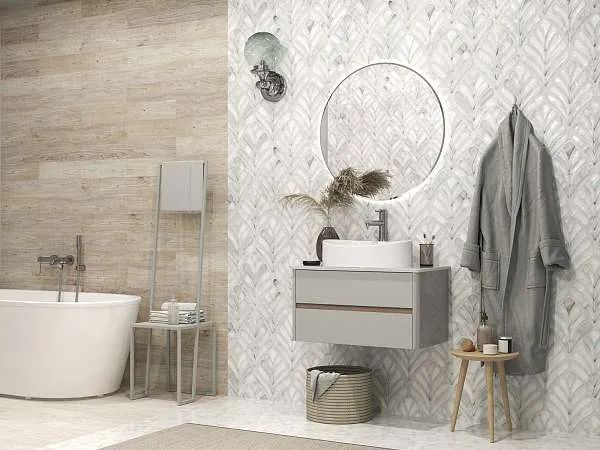 Тумба со столешницей МОНРО/Monro 80П (800х420х450) 2я серый стекло