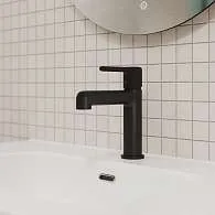 Смеситель для умывальника IDDIS Aiger черный матовый AIGBL00i01