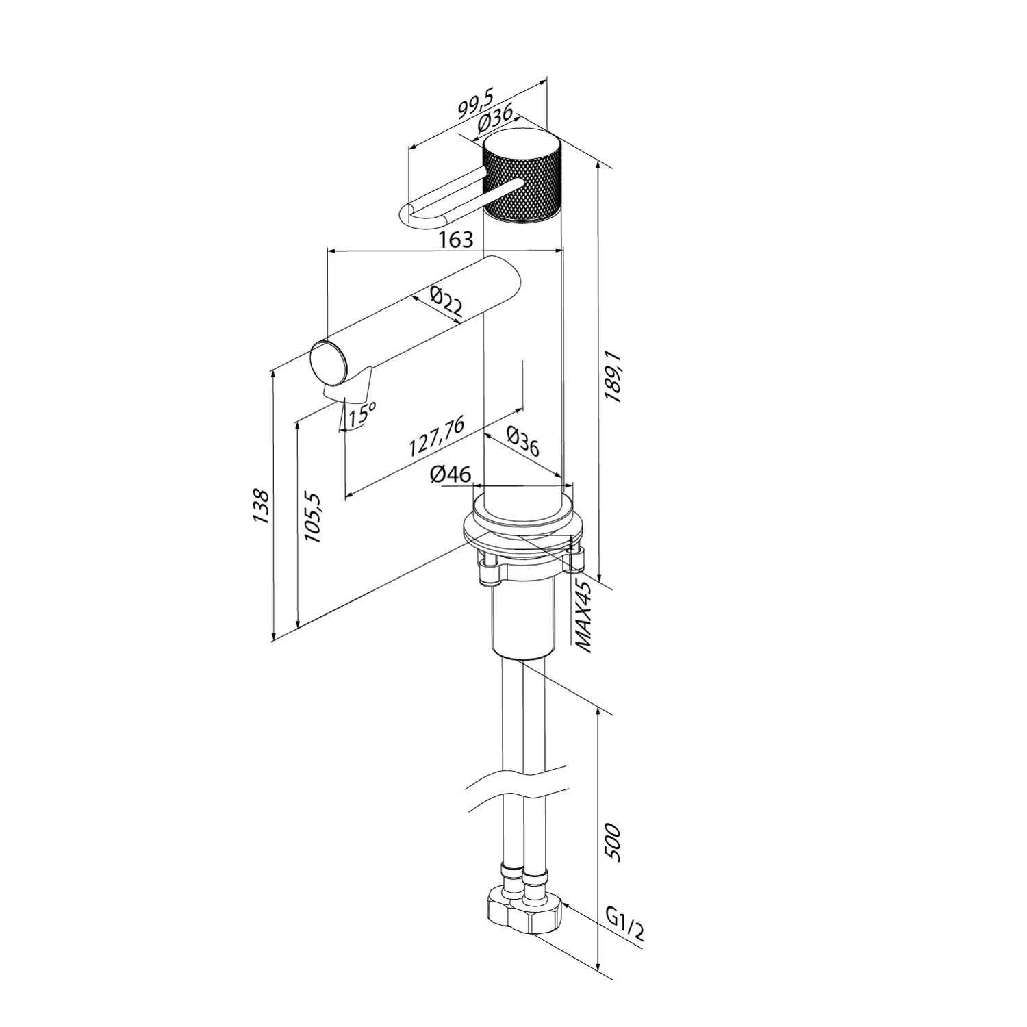 Смеситель для раковины IDDIS Дюна DUNSB00i01