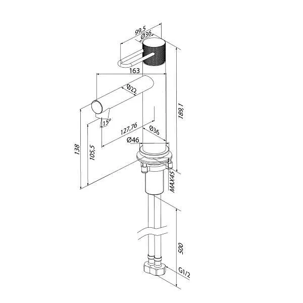 Смеситель для раковины IDDIS Duna DUNSB00i01