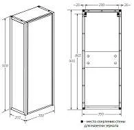 Пенал зеркальный GRUNGE LOFT 35П 1д