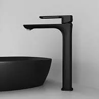 Смеситель для раковины IDDIS Slide высокий черный SLIBL01i01