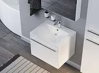Тумба под раковину Соната 58П 1в.я. белый глянец