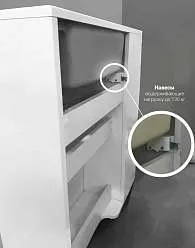 Тумба с раковиной Lido 60Н 1д. Белый глянец