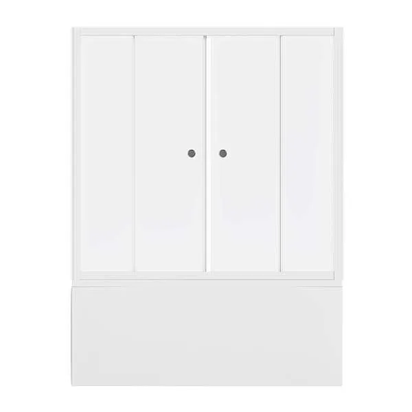 Шторка для ванны 150х140 МW (белый)