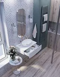 Тумба со столешницей НЕГА/Nega 60П 1в.я. белый