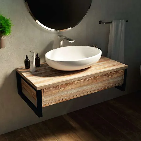 Тумба со столешницей GRUNGE LOFT 80П 1в.я Дуб Намибия