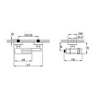 Смеситель для ванны IDDIS Slide черный SLIBL00i02
