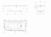 Ванна АЛИСА/ALISA 1700х750 R МГ