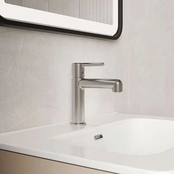 Cмеситель для раковины IDDIS Aiger хром матовый AIGBC00i01