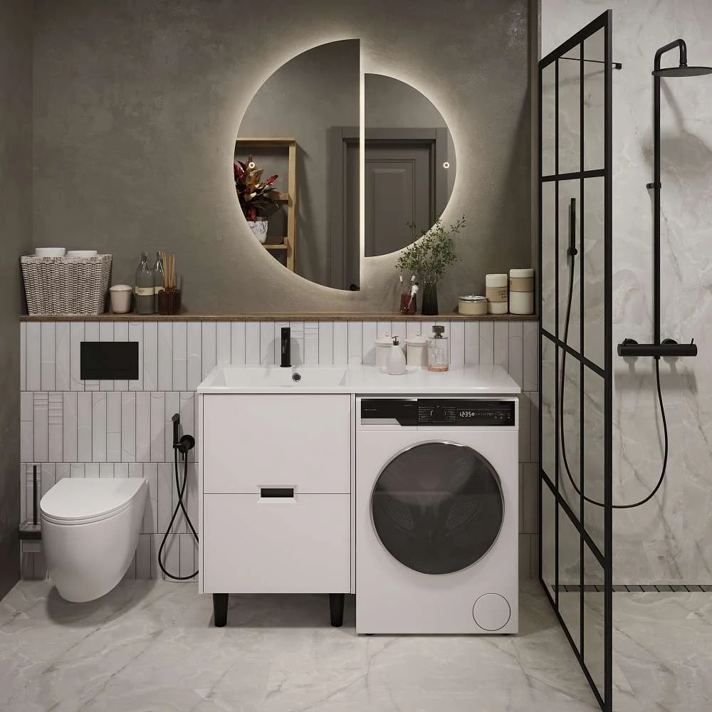 Тумба КЛЭР/Maid 58Н(120) (580х890х475) 2я белый