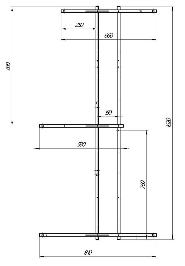 Рама разборная ЛИНЕА/LINEA 1650