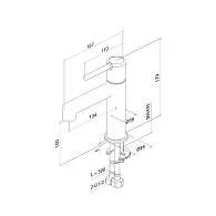 Смеситель для умывальника IDDIS Aiger черный матовый AIGBL00i01