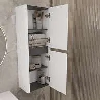 Пенал Mona 40П (400х1100х250) 2д агатовый серый